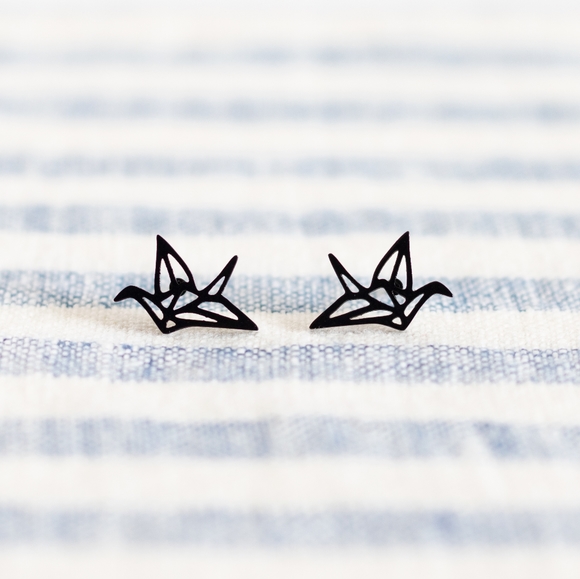 Tops - Origami Crane Studs - Only 1 left!